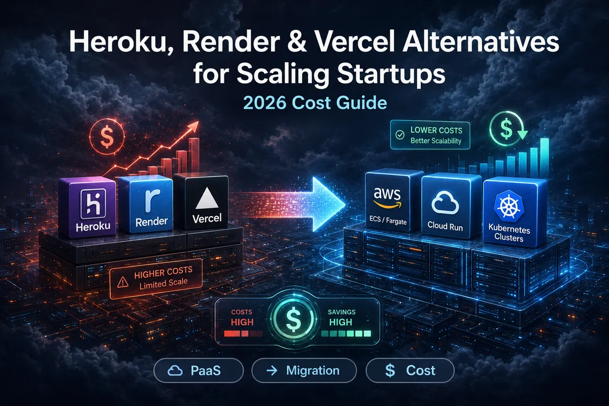 Heroku, Render & Vercel Alternatives for Scaling Startups (2026 Cost Guide)